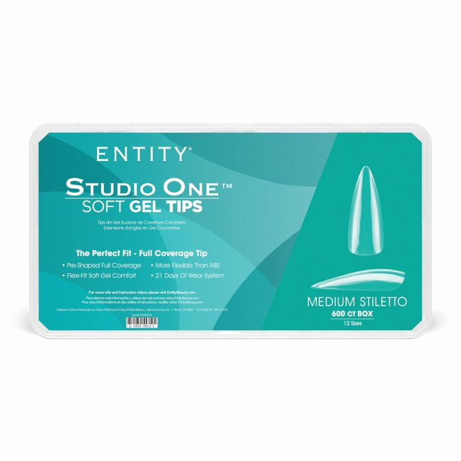 Soft Gel Tips- Medium Stiletto