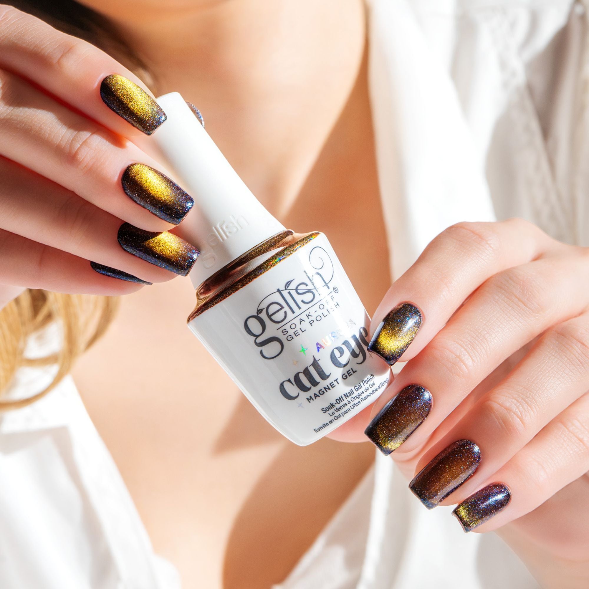 Space Dust (Messing) - Gelish Cat Eye Aurora Magnetic