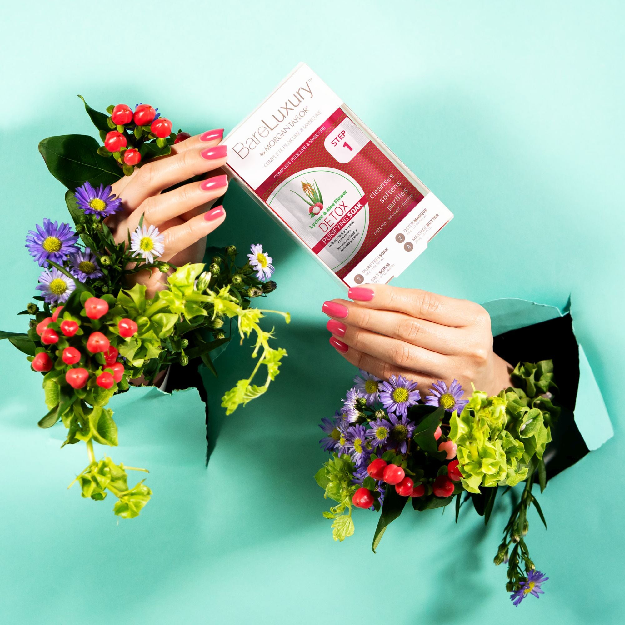 Detox Lychee & Aloe Flower 4er Set - BareLuxury™