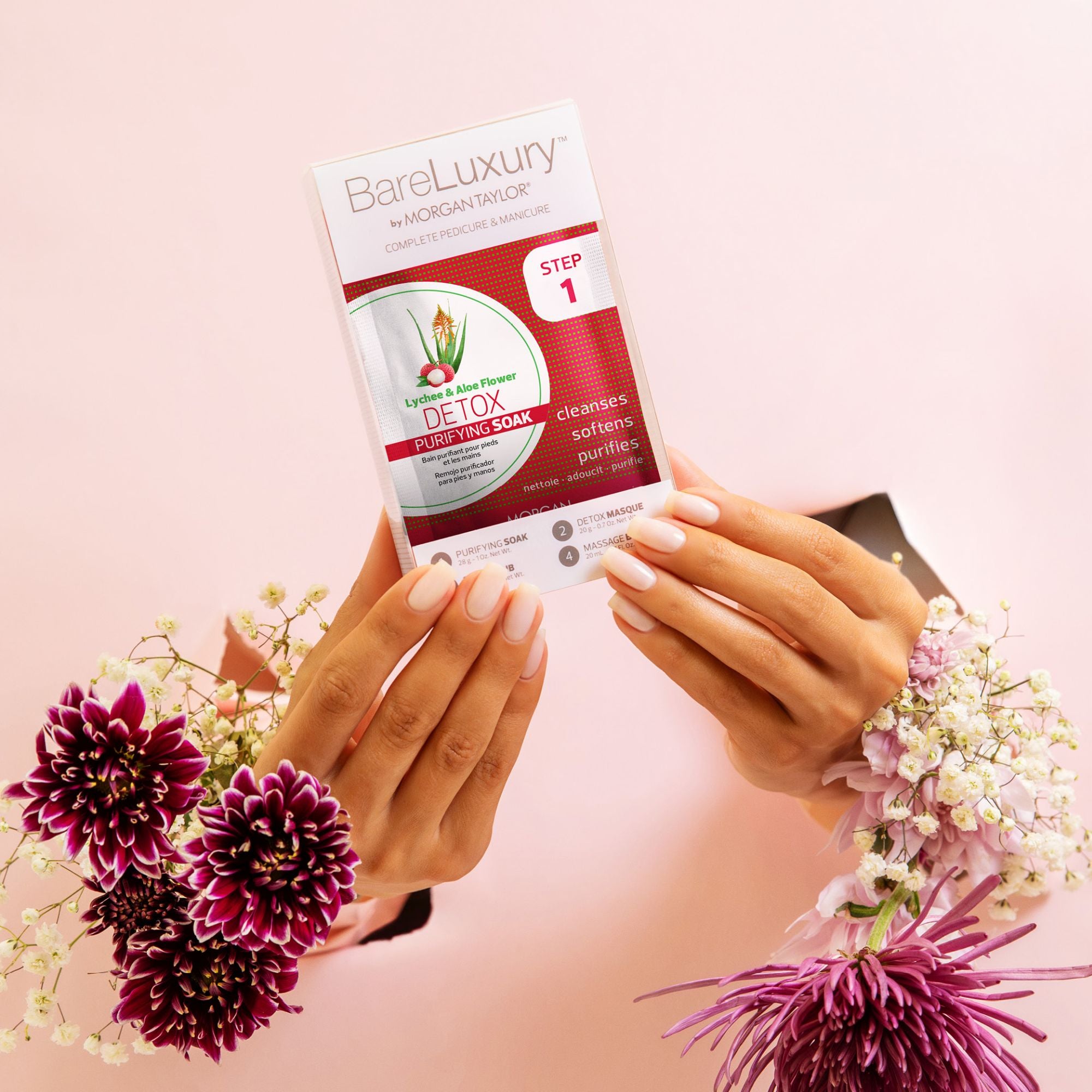 Detox Lychee & Aloe Flower 4er Set - BareLuxury™