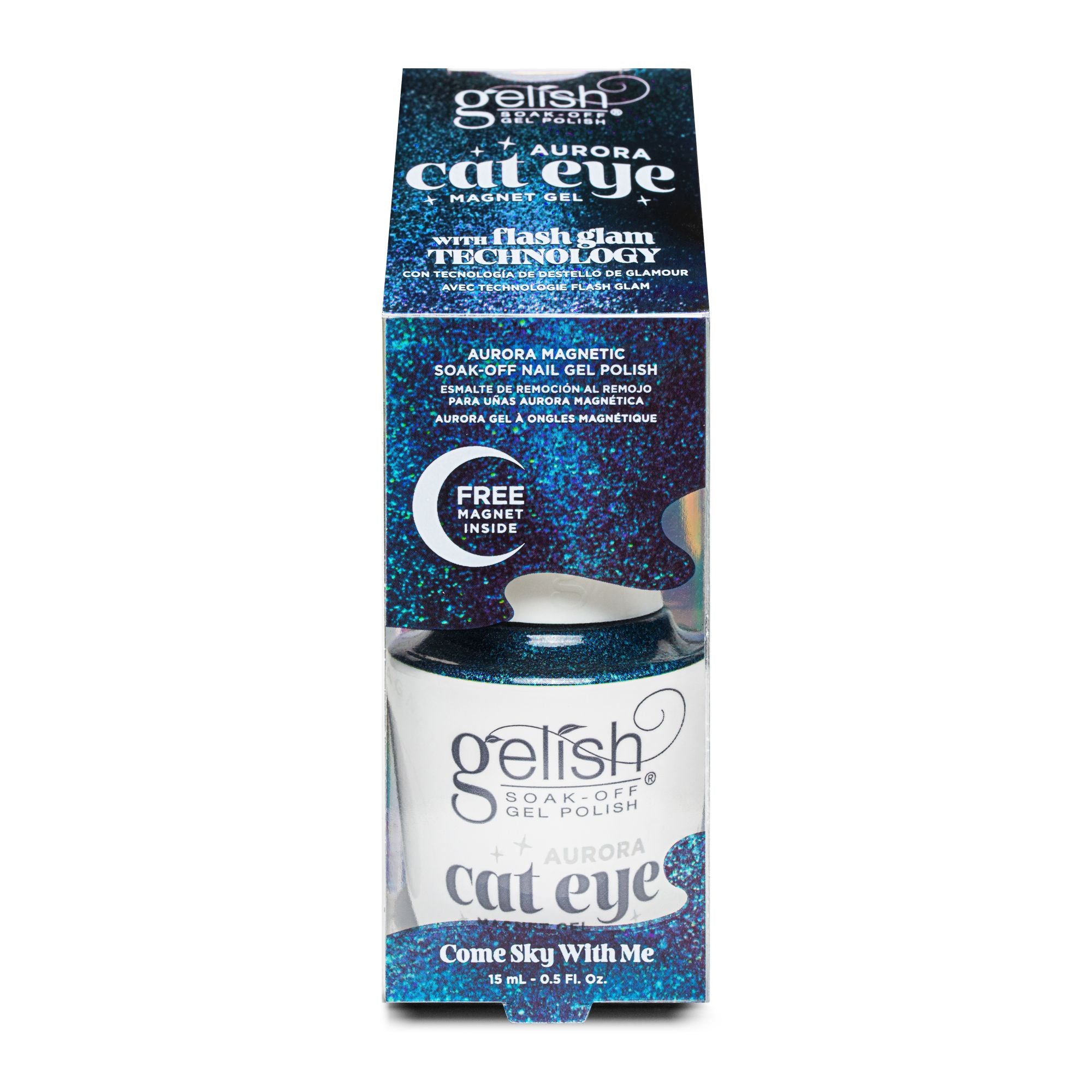 Come Sky With Me (Blau) - Gelish Cat Eye Aurora Magnetic