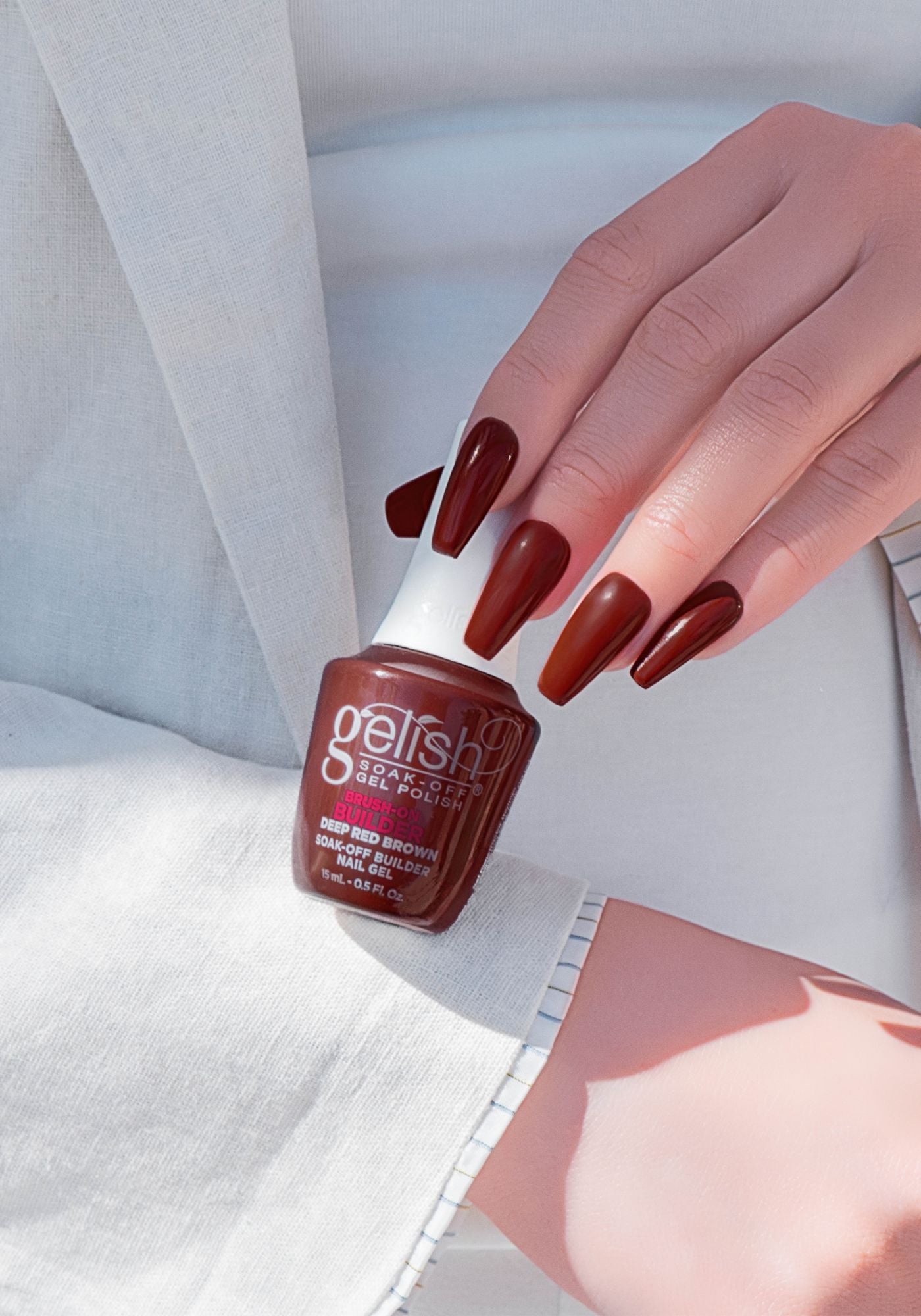 Brush-on Builder – Deep Red Brown – 15ml