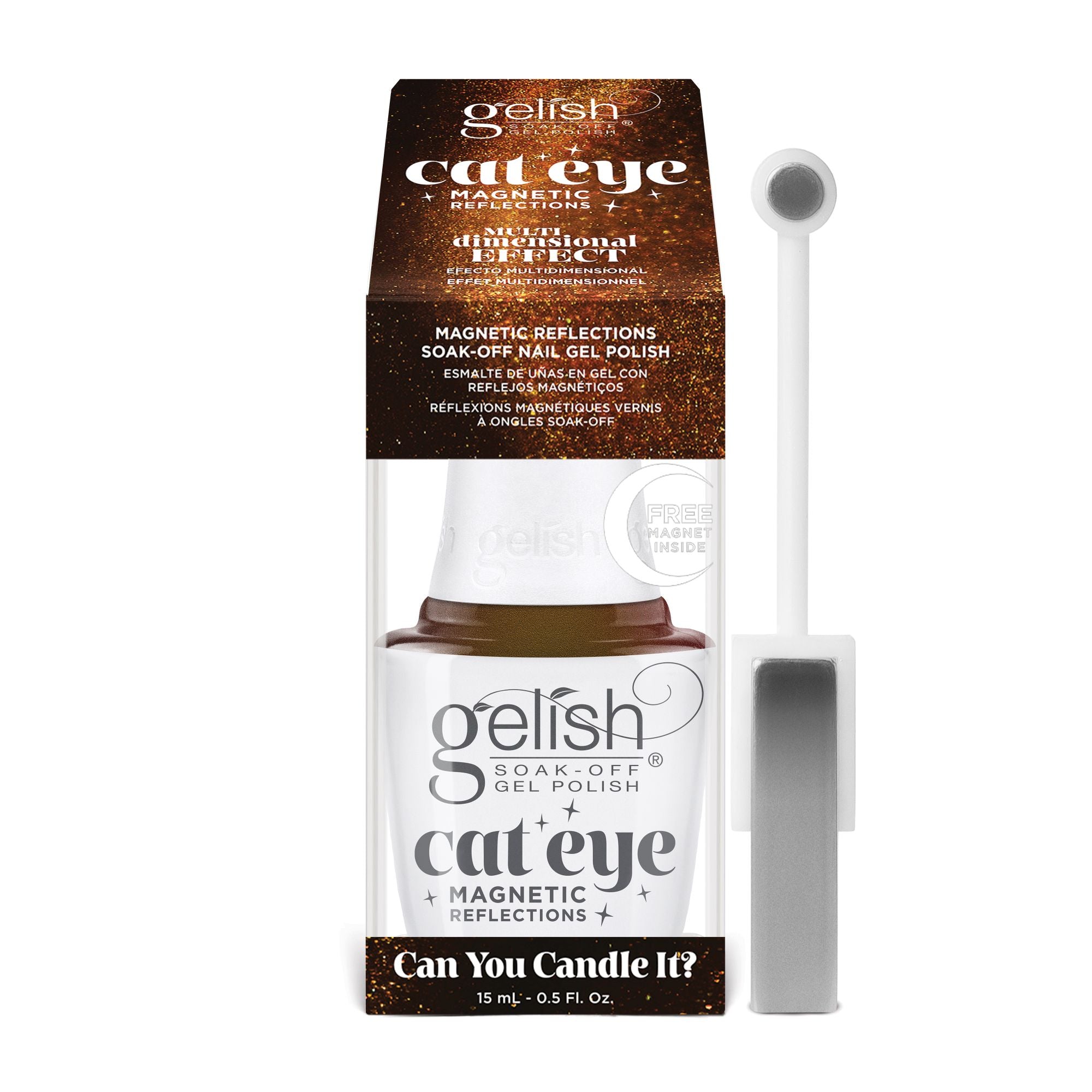 Can You Candle It (Orange) - Gelish Cat Eye Magenetic Reflections