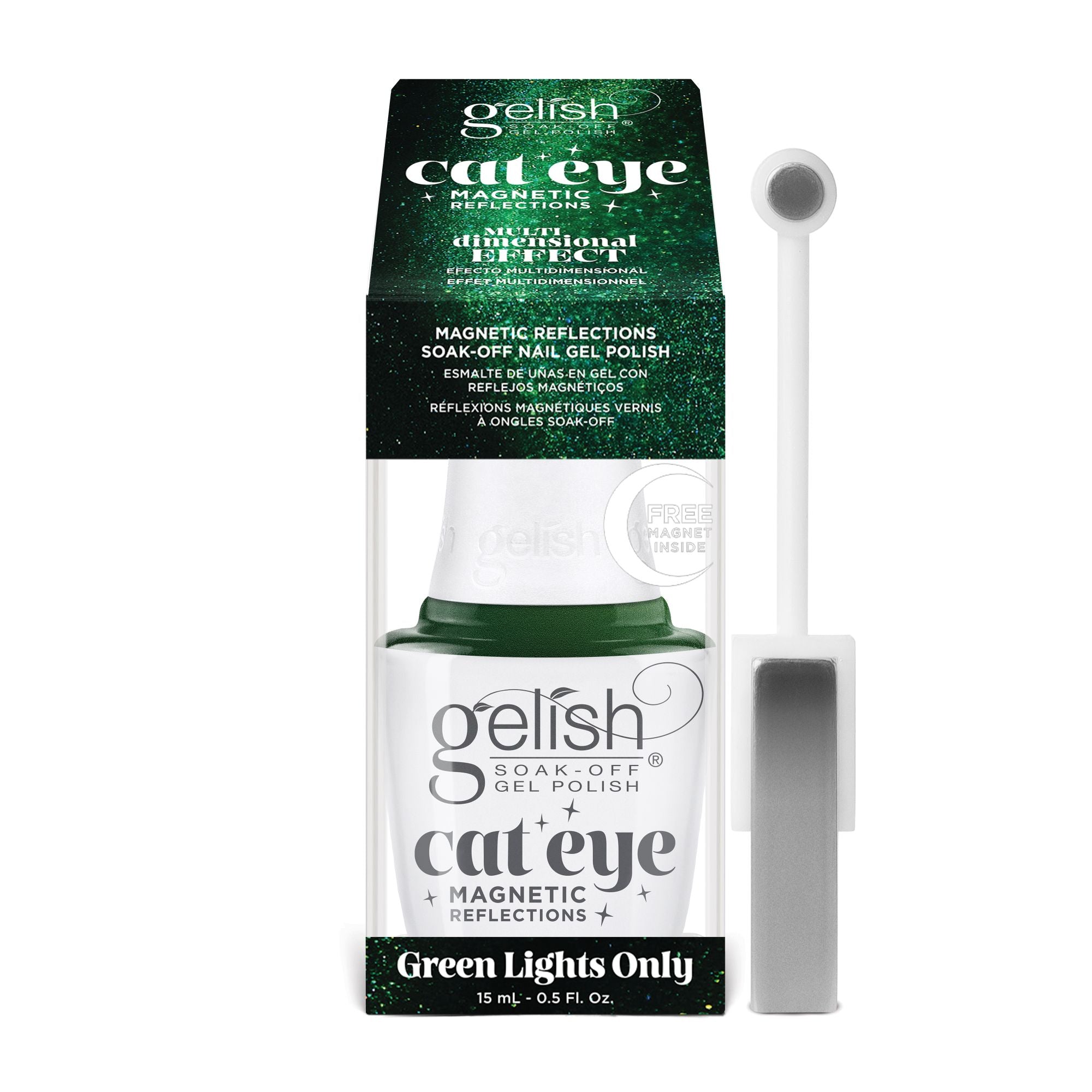 Green Lights Only (Grün) - Gelish Cat Eye Magenetic Reflections