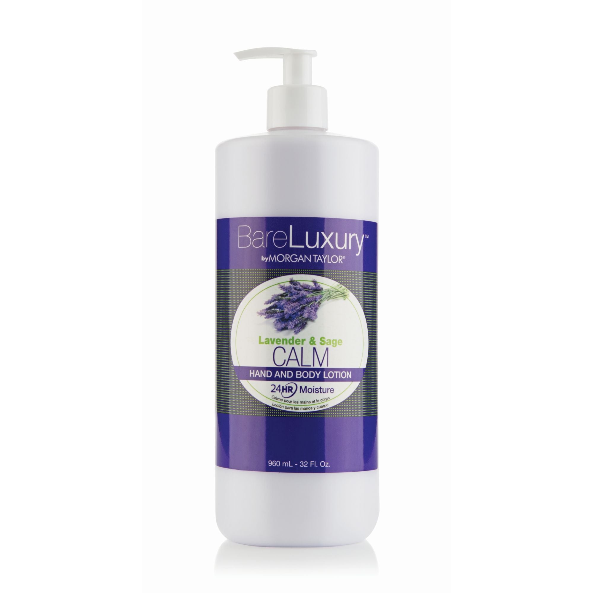 Hand & Body Lotion - Lavender & Sage - Calm - BareLuxury™ - 946 ml