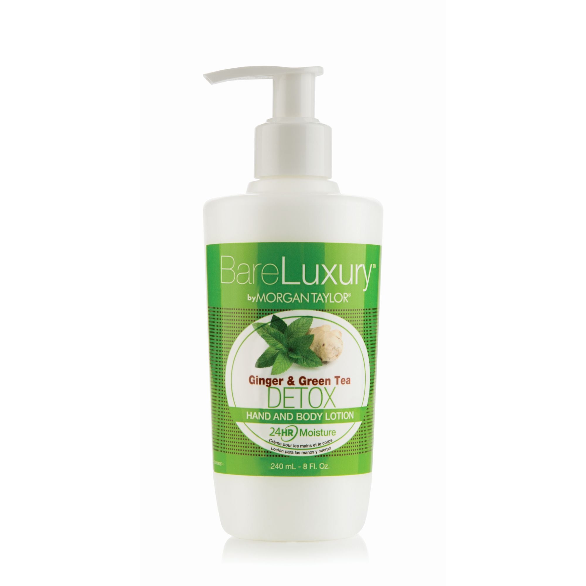 Hand & Body Lotion - Ginger & Green Tea - Detox  - BareLuxury™ -240 ml