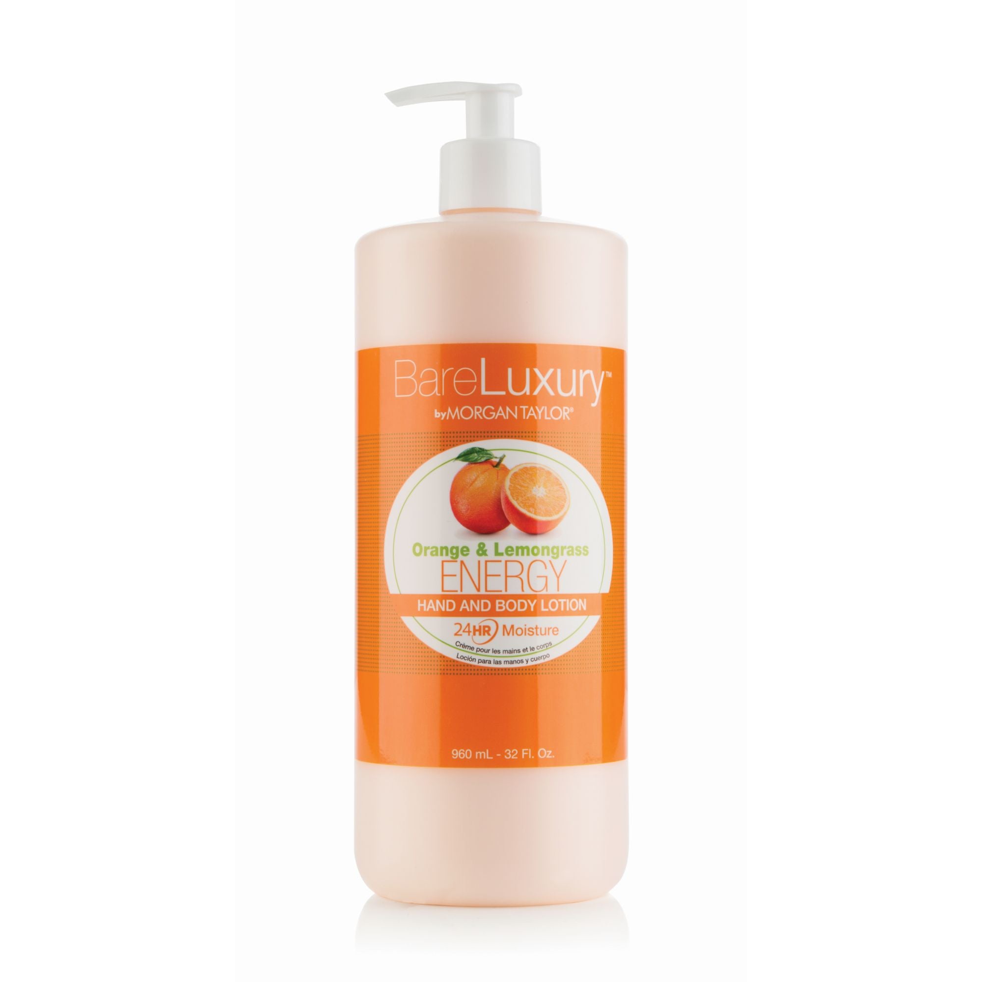 Hand & Body Lotion - Orange & Lemongrass - Energy - BareLuxury™ - 946 ml