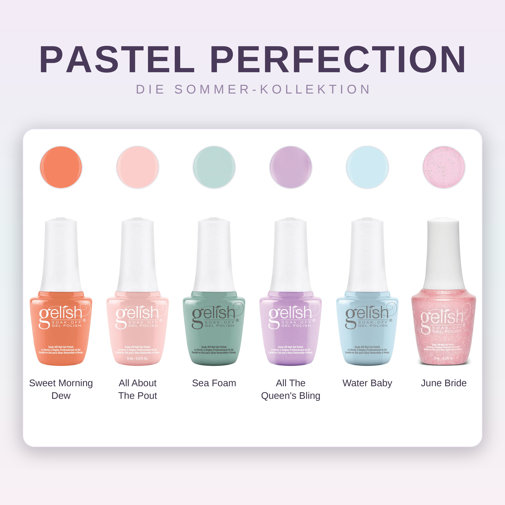 Gelish Pastel Perfection Bundle - 6x 9ml