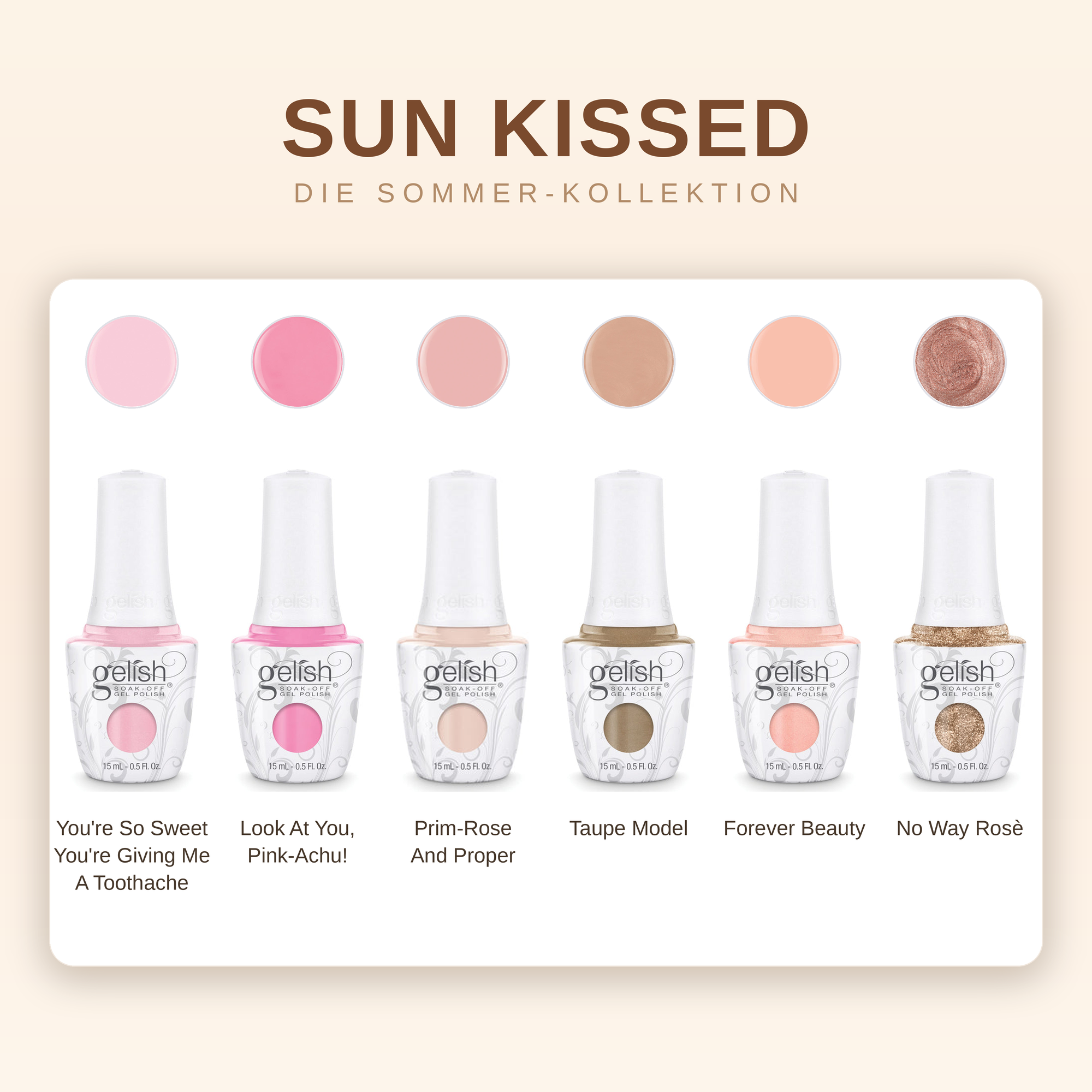 Gelish Sun Kissed Bundle - 6x 15ml