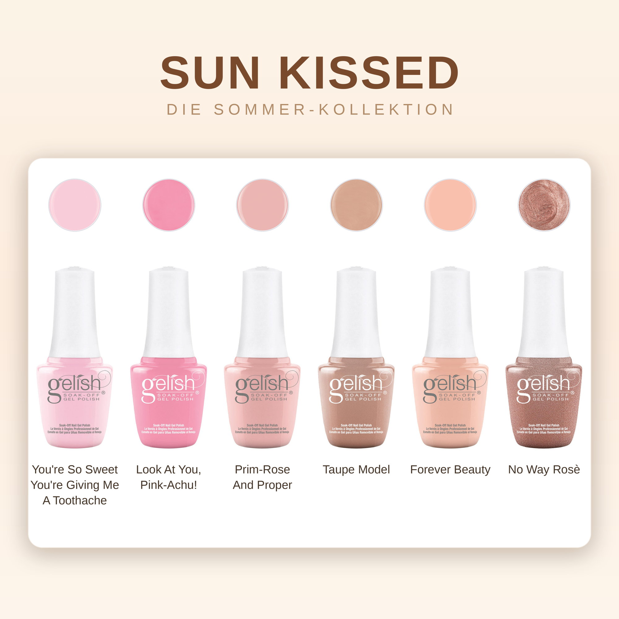 Gelish Sun Kissed Bundle - 6x 9ml