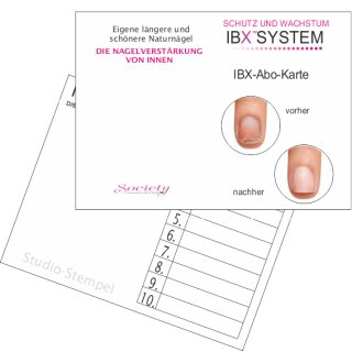 IBX Abo-Card 50 St  weiß