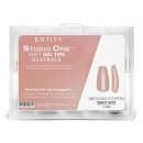 Soft Gel Tips- Medium Coffin Nude
