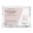 Soft Gel Tips- Medium Coffin Light Nude