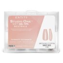 Soft Gel Tips- Medium Coffin Pink Nude