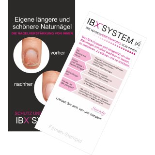 IBX Werbe-Flyer schwarz 20St